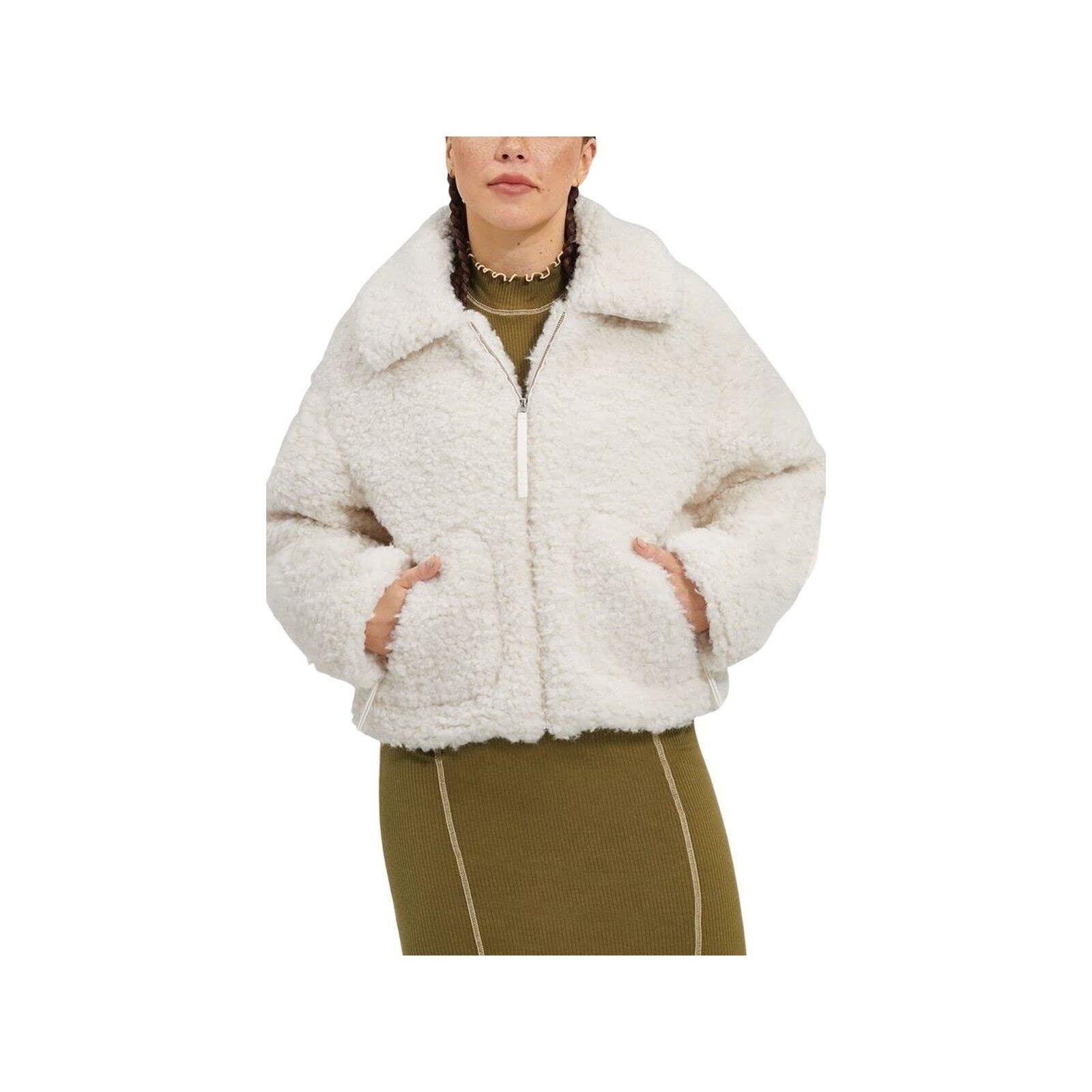 UGG Maeve Sherpa Jacket in Natural | Lyst