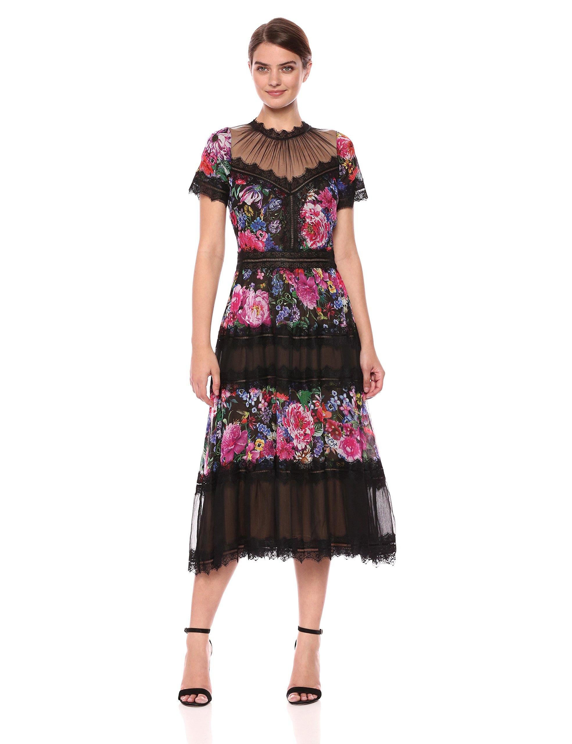 tadashi shoji floral dress