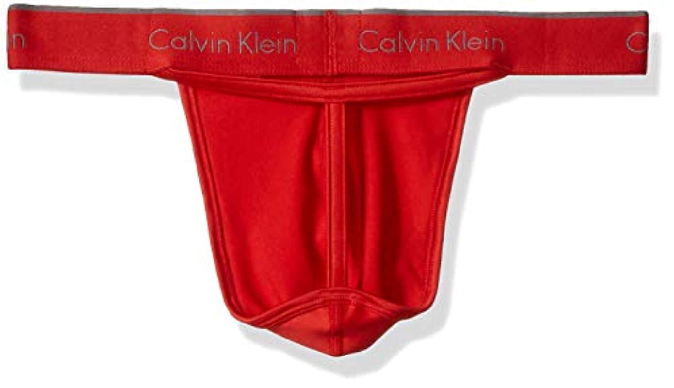 Calvin Klein Microfiber Stretch Multipack Thongs in Blue for Men Lyst