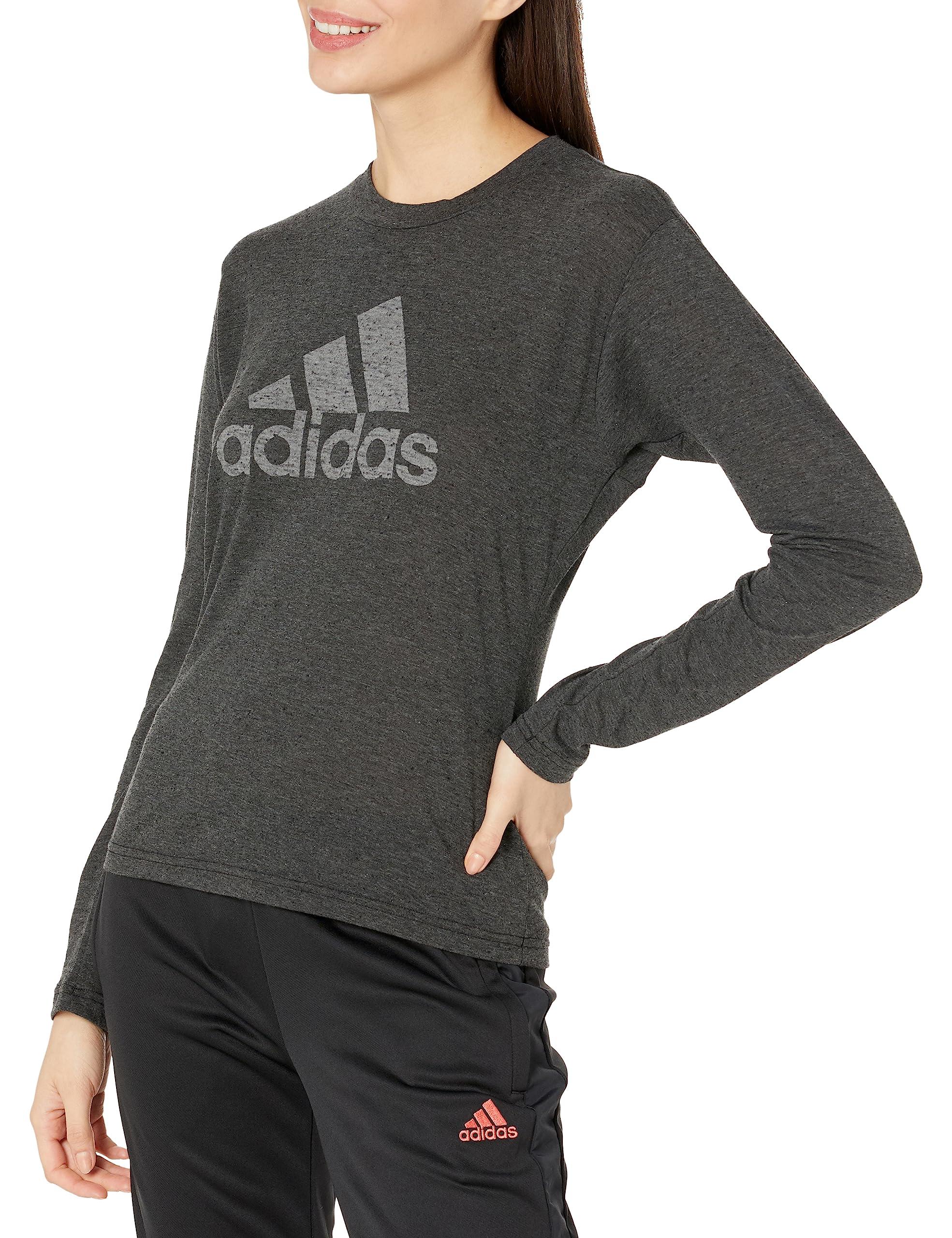 adidas Future Icons Winners 3-stripes Long Sleeve T-shirt in Gray | Lyst