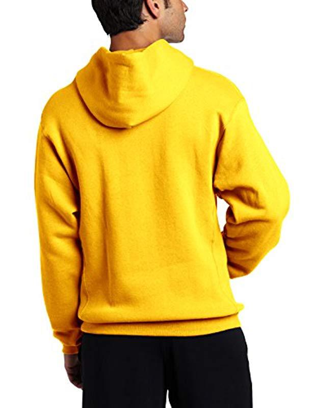 russell athletic yellow sweatshirt