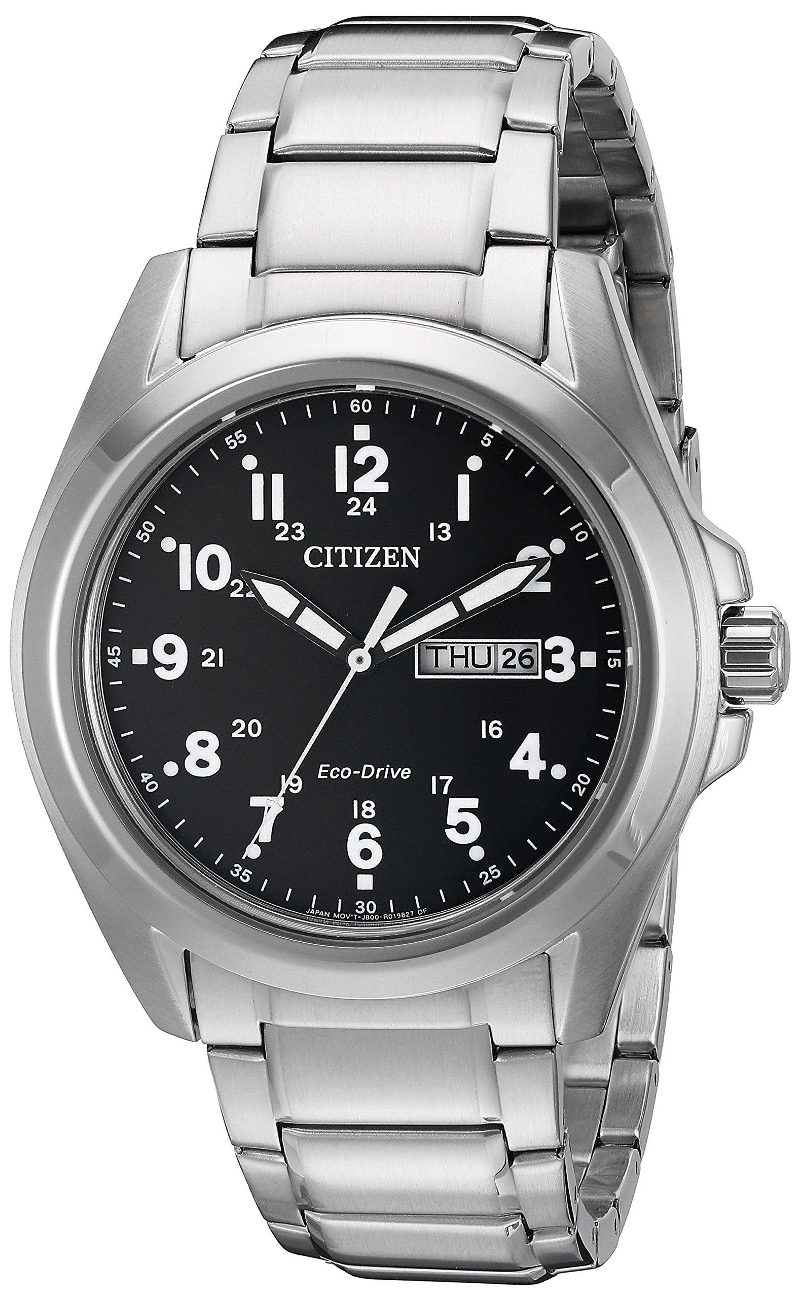 Citizen Ecodrive Stainless Steel Watch With Day/date in Metallic for