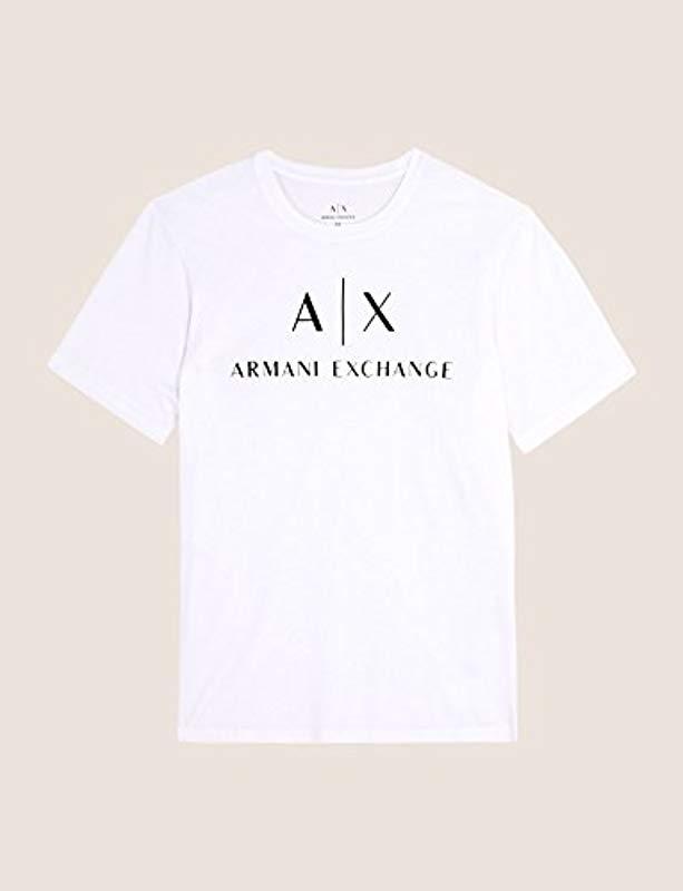 Armani Exchange White Cotton T-shirt for Men - Save 40% - Lyst