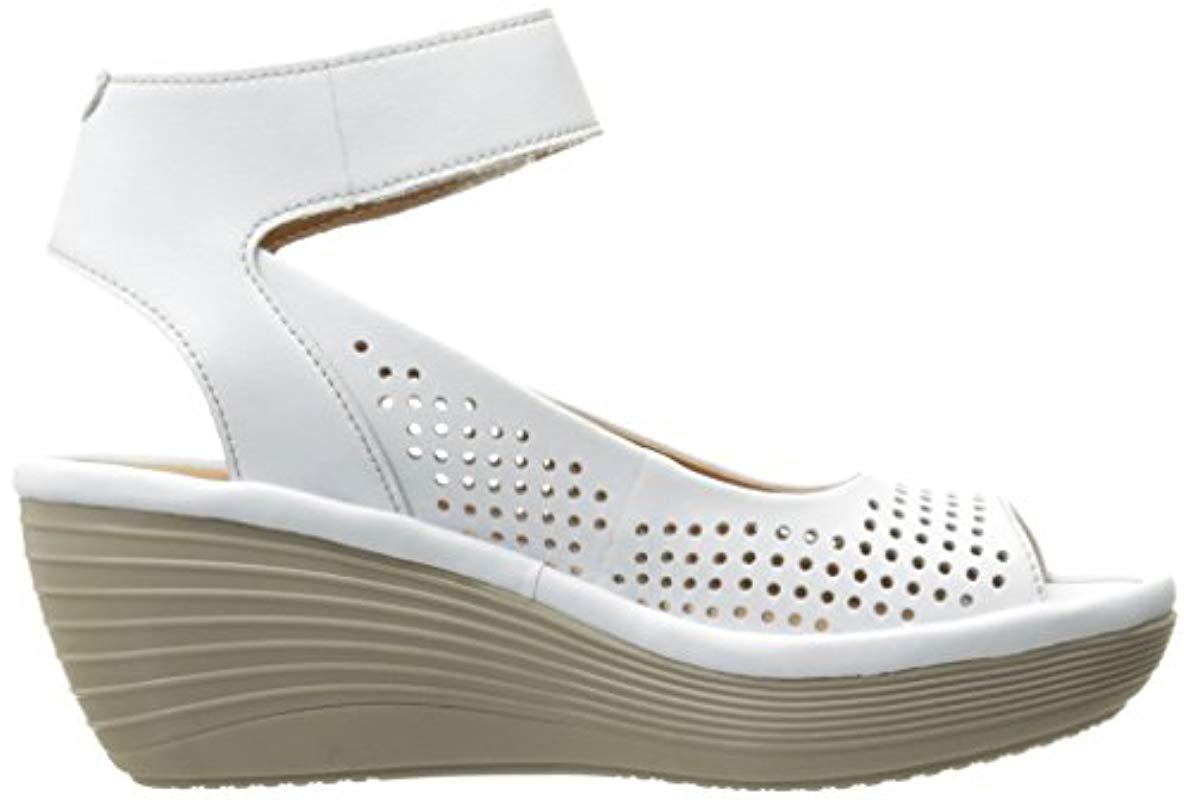 Clarks reedly salene white Clearance
