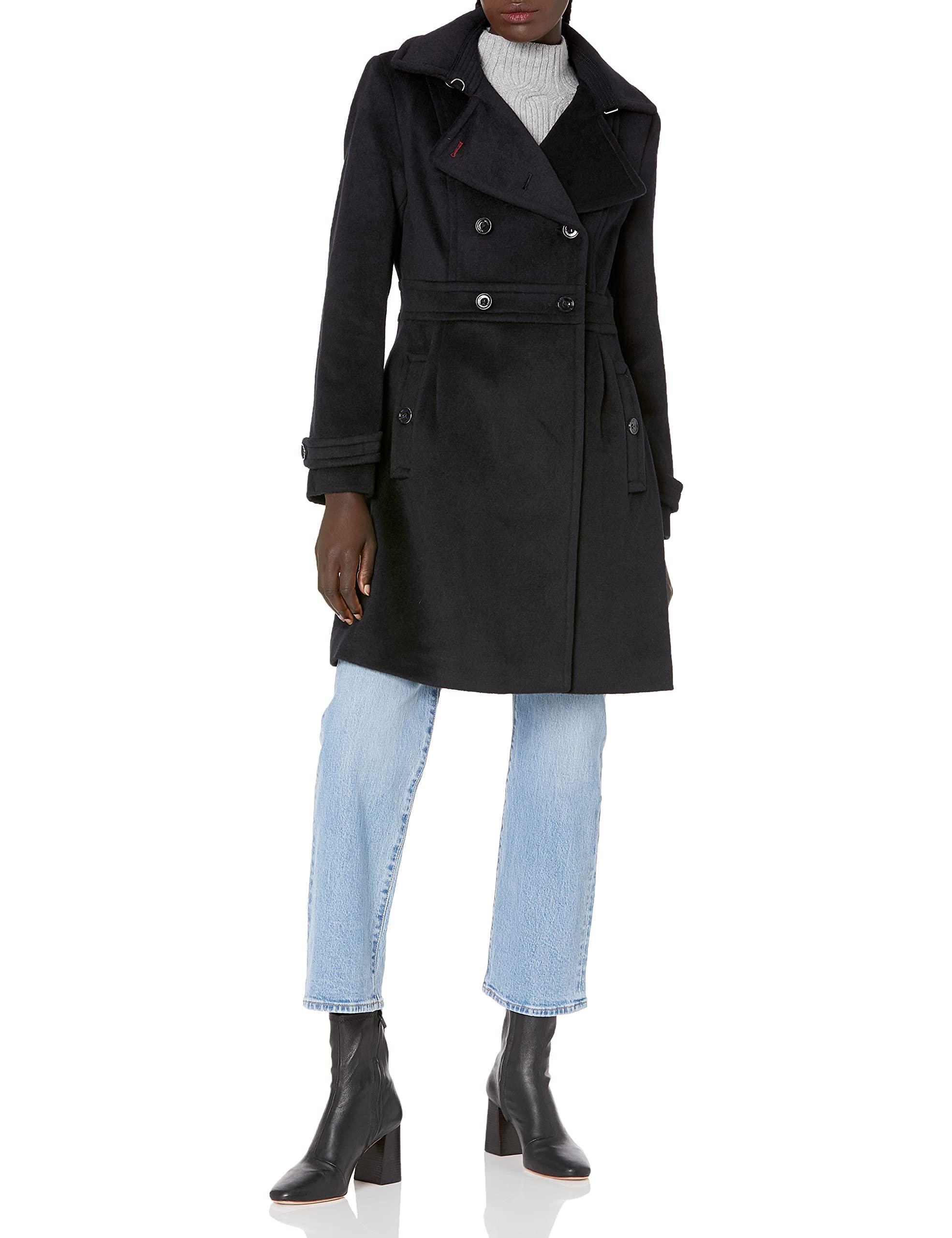Tommy Hilfiger Wool Double-breasted Coat in Navy