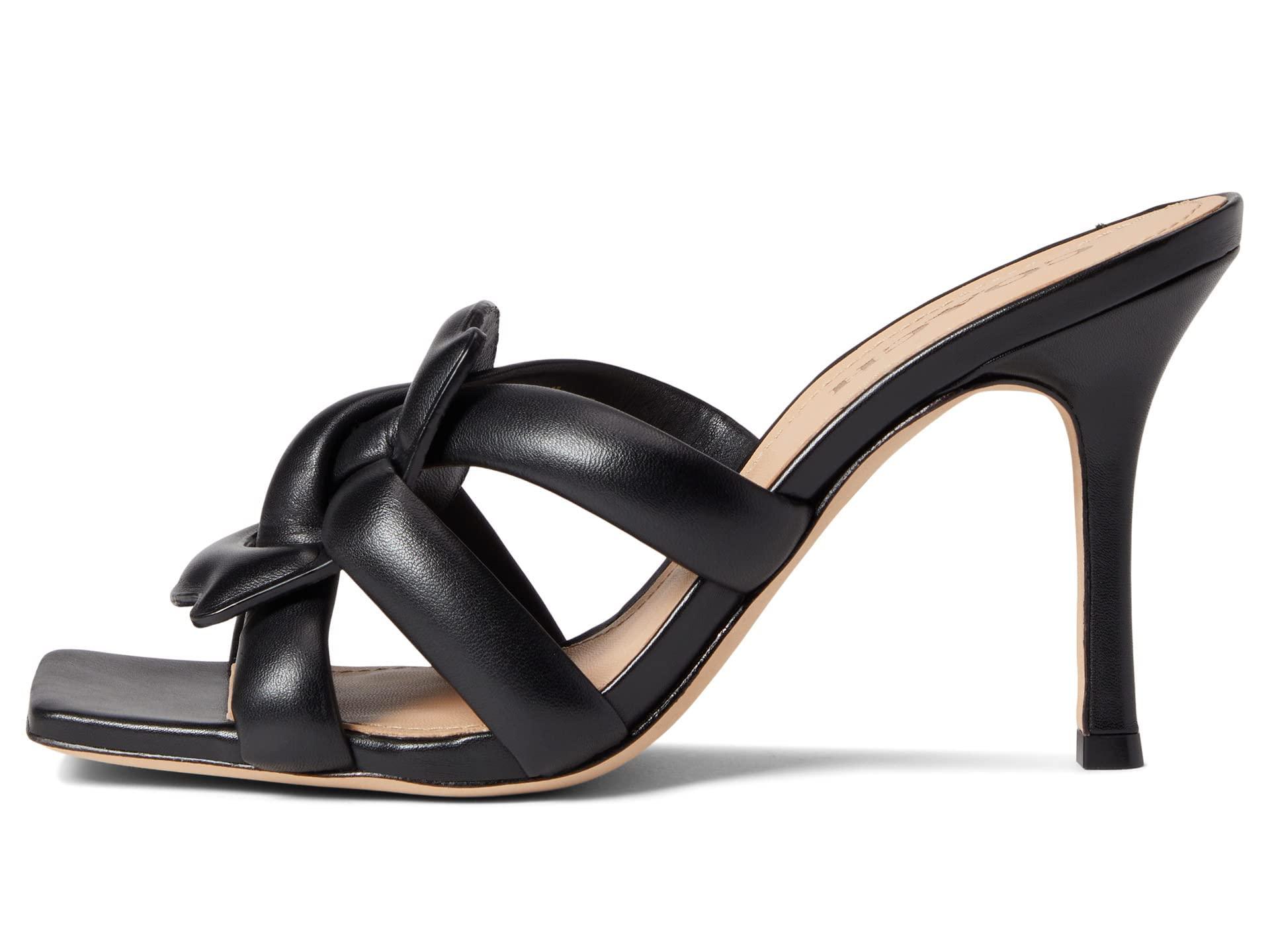 COACH Kellie Leather Sandal Maple 9.5 B in Black Lyst