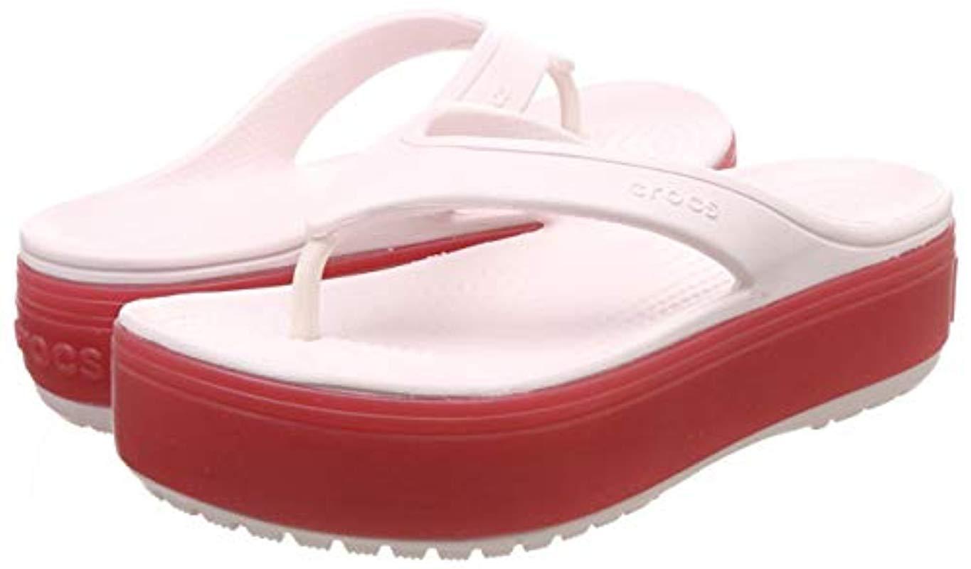 crocs crocband platform flip