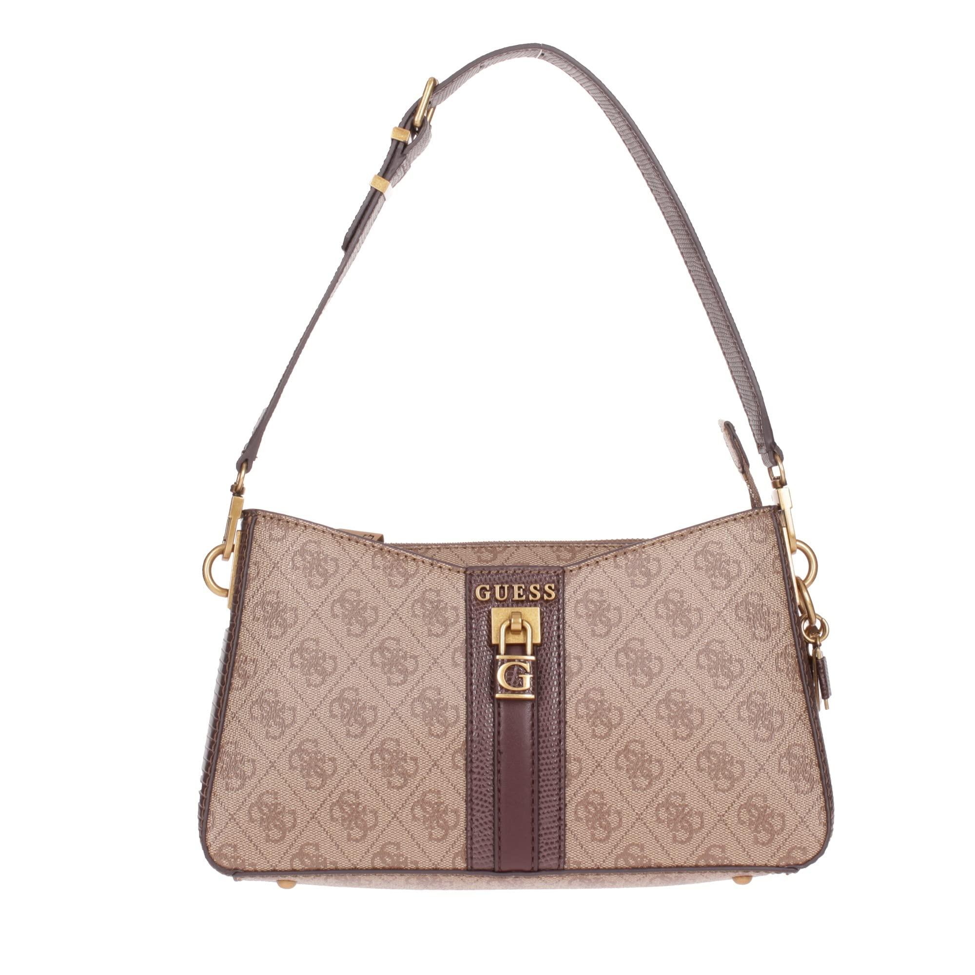 Guess Ginevra Elite Shoulder Bag in Brown Lyst