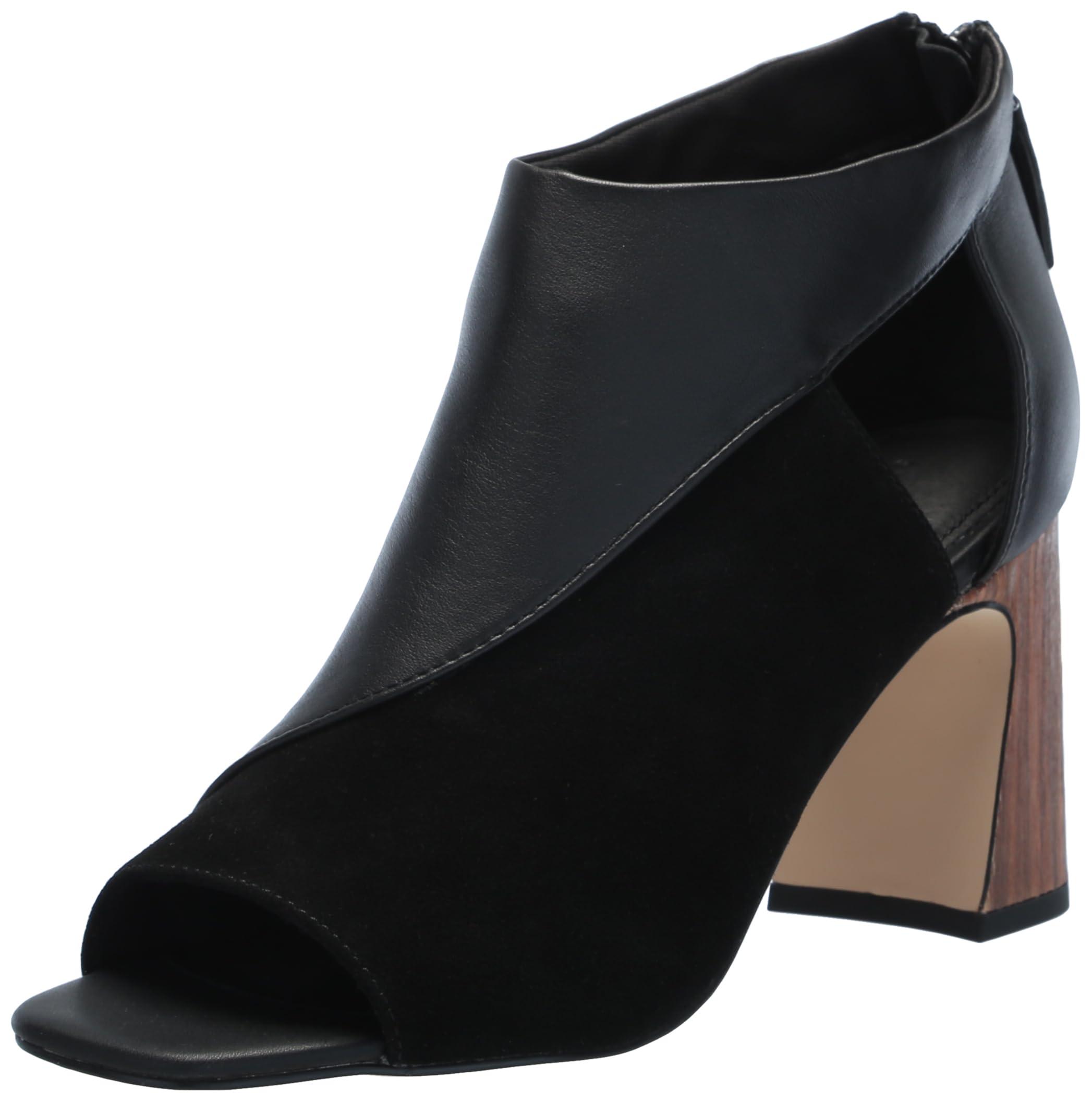 Sanctuary Women's Ravish Ankle Boot - Chunky Chelsea Boot With Camo Marbled Heel & Memory Foam