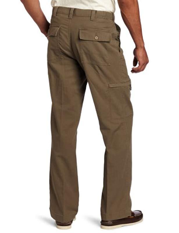Dockers Cotton Comfort Cargo D3 Classic Fit Flat Front Pant In