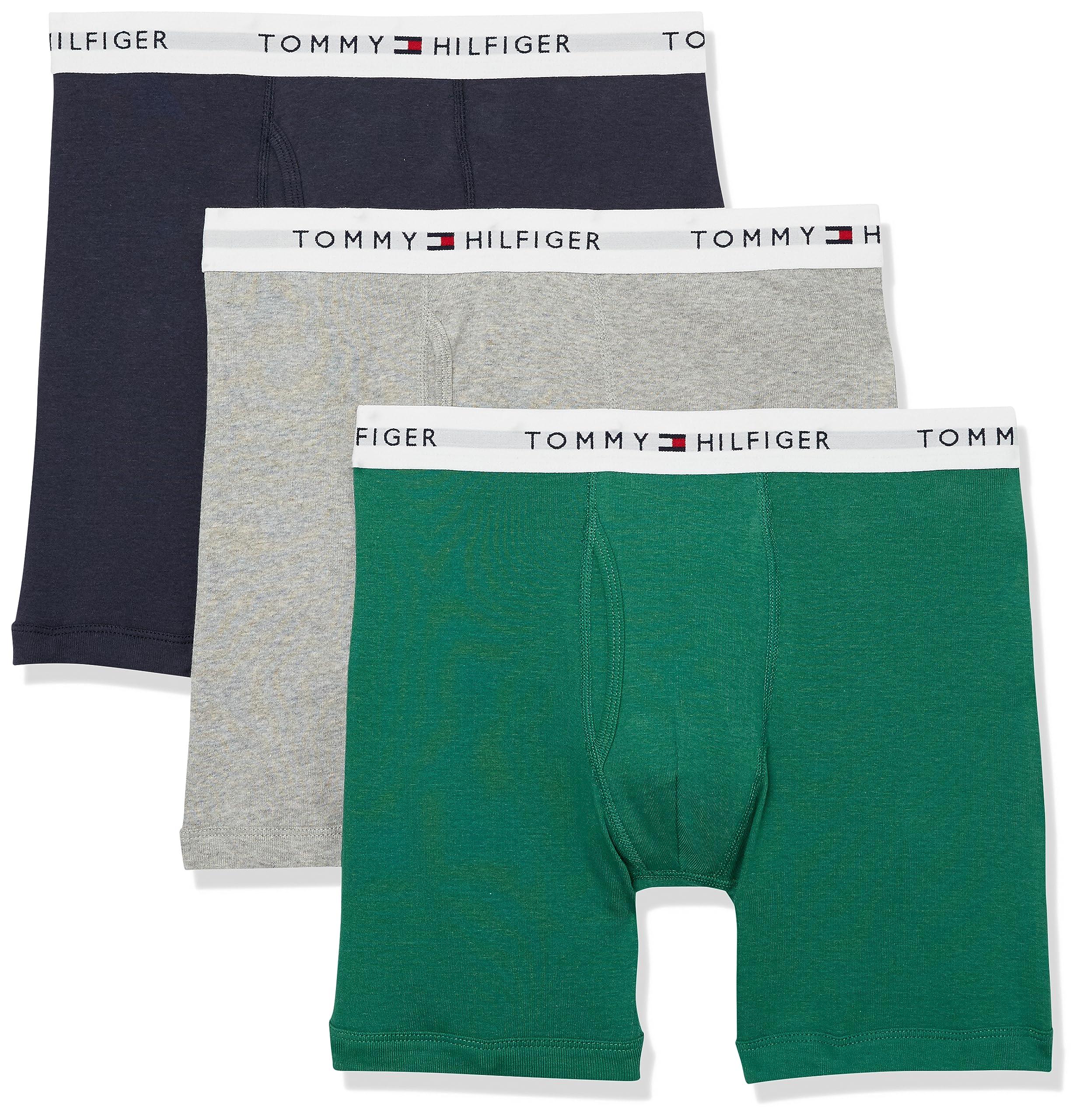 Tommy Hilfiger Underwear Cotton Classics 3-pack Boxer Brief in Green for  Men | Lyst