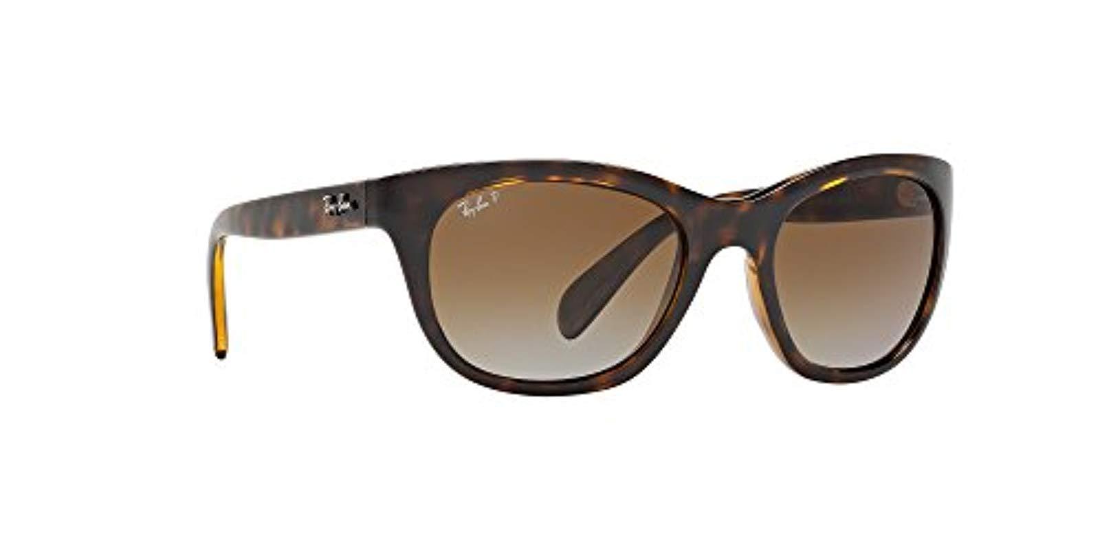 Ray-Ban Rb4216 Highstreet Polarized Sunglasses 710/t5, 56mm in Brown | Lyst