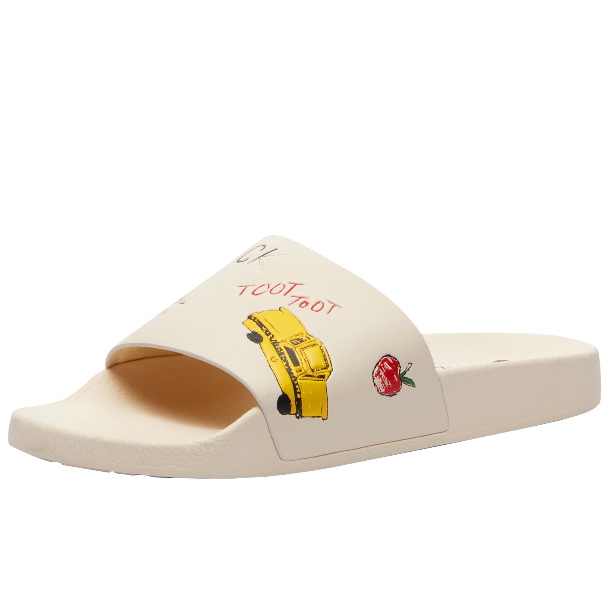 新作スケッチ COACH★プール スライド サンダル CAR01 COACH】サンダル☆Pool Slide☆スケッチプリント (Coach