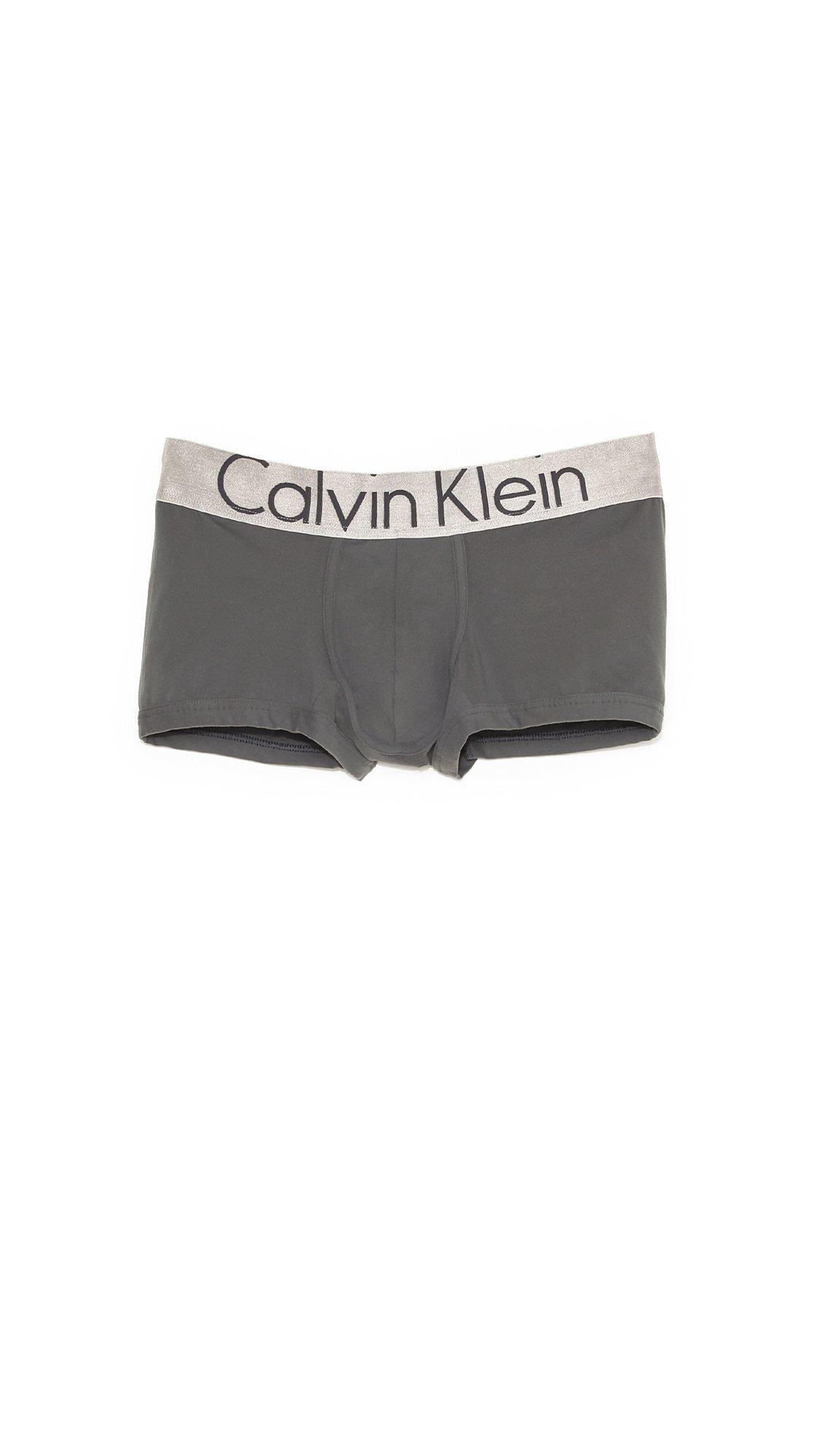 Calvin Klein Underwear Steel Micro Low Rise Trunks in Mink (Gray) for