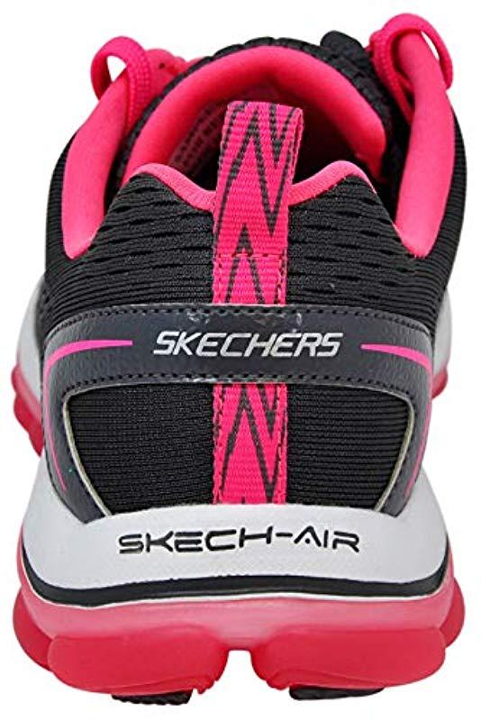 Skechers Rubber Sport Skech Air Run High Fashion Sneaker in Charcoal Pink  (Pink) - Lyst