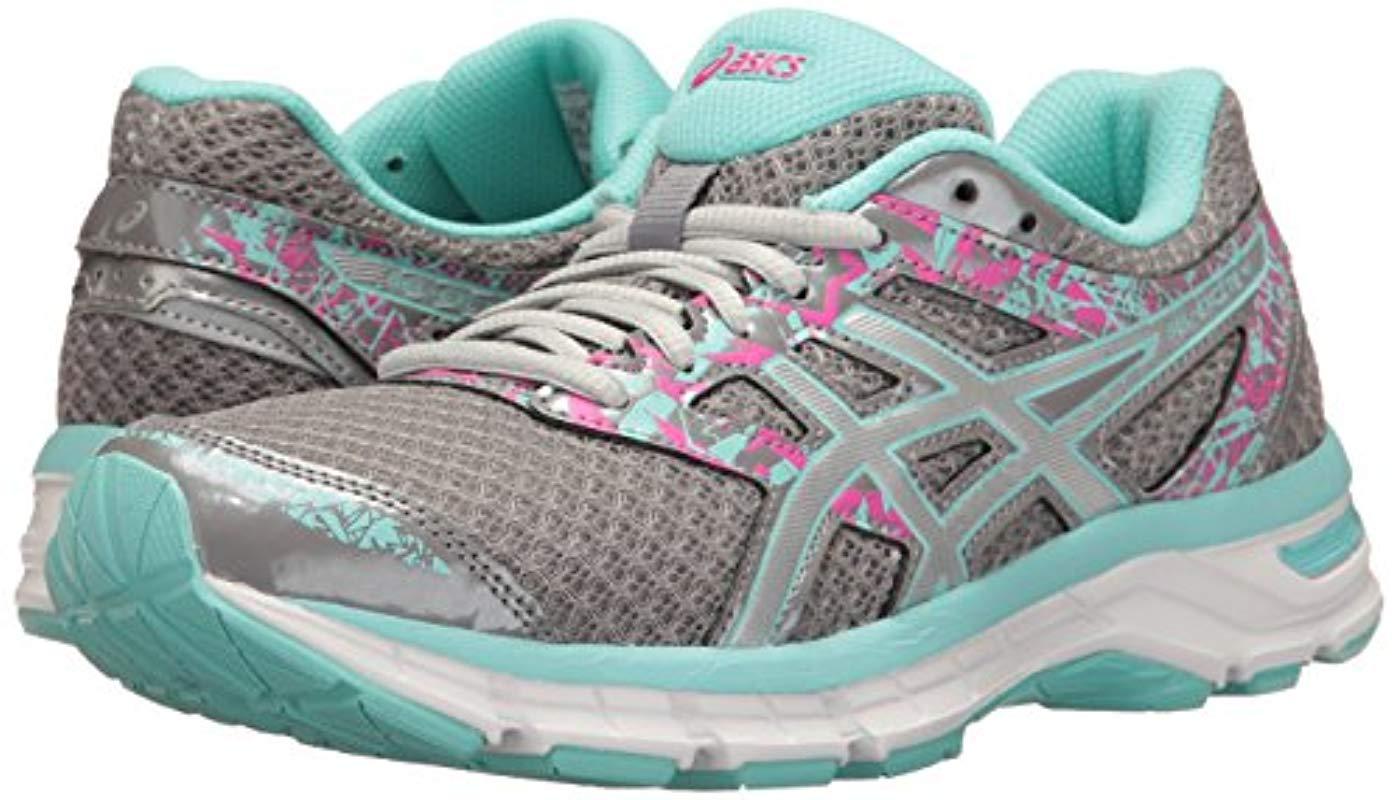 asics women's gel excite 4 running shoes - blue/silver aqua
