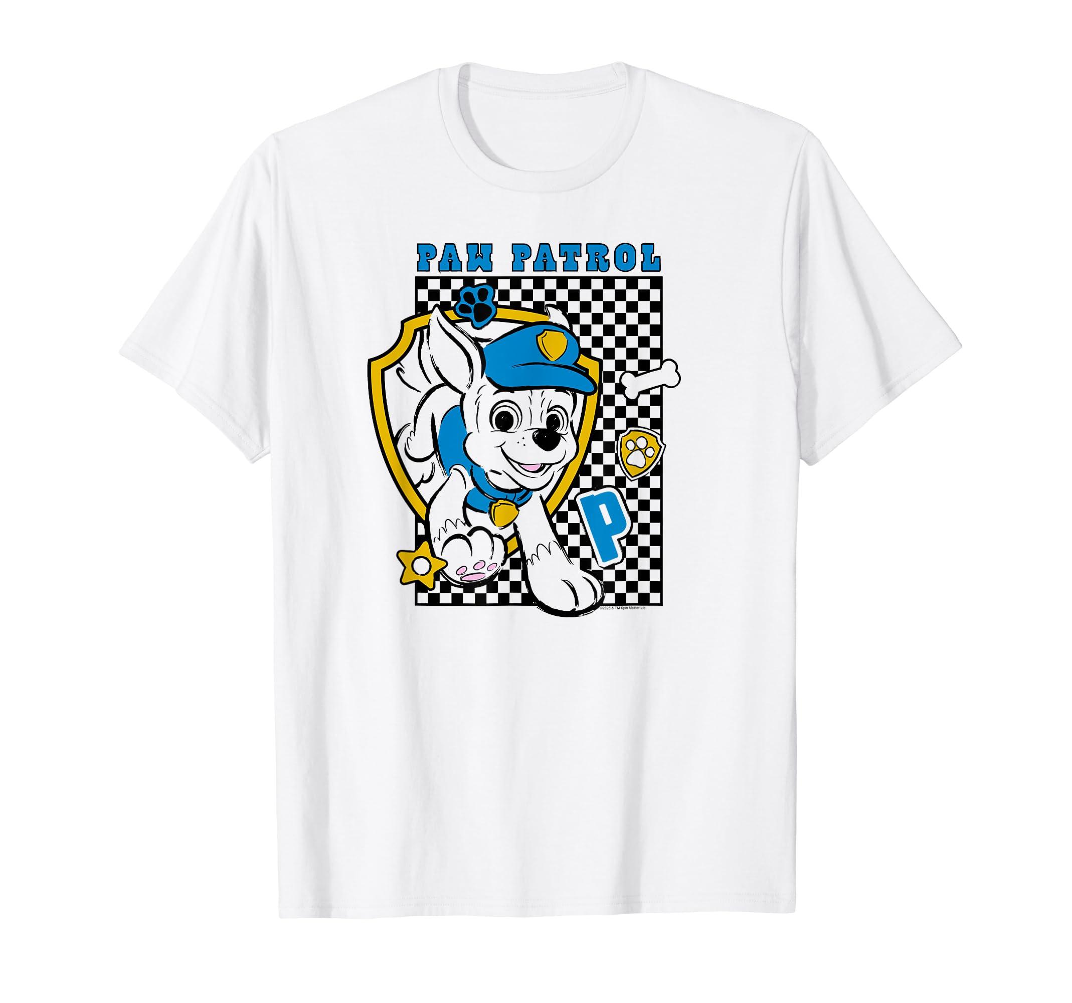 Amazon Essentials Paw Patrol Chase Checkerboard Collage T-shirt in White |  Lyst
