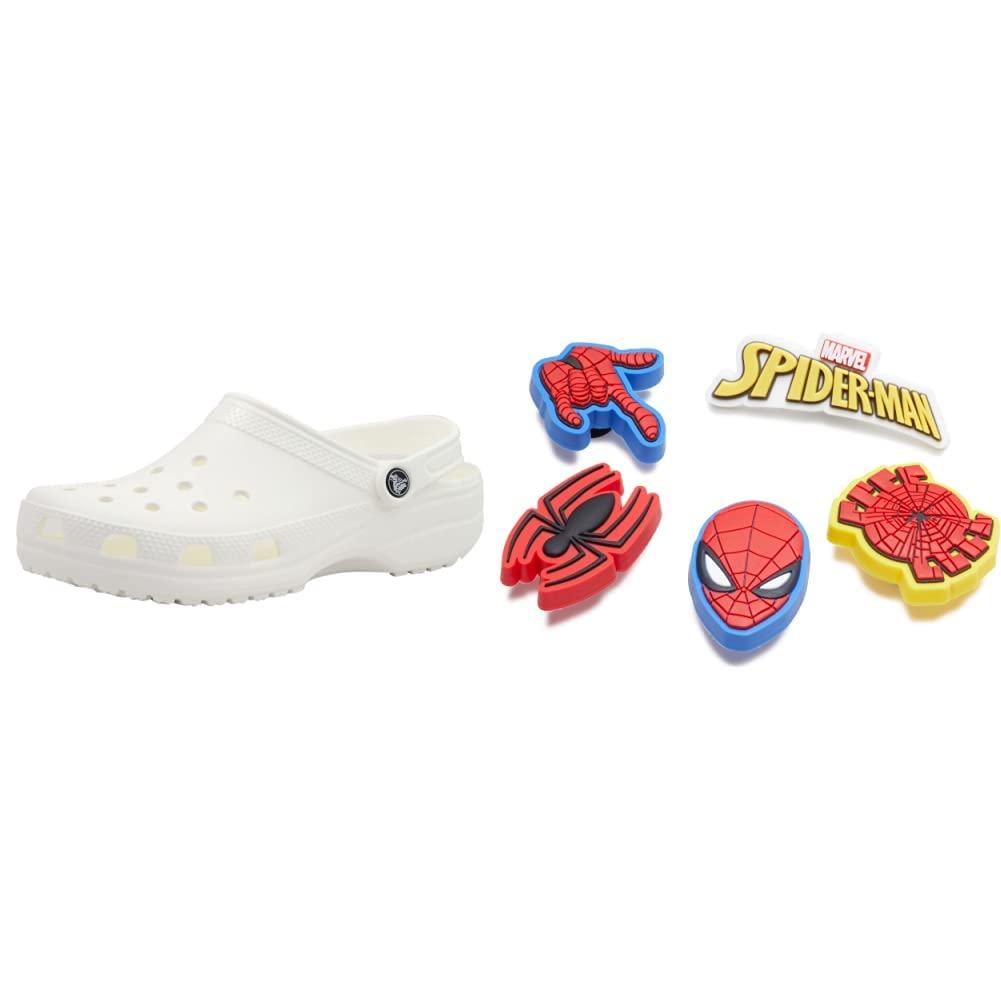 Crocs™ Classic Marvel Jibbitz Shoe Charms Clogs in White | Lyst
