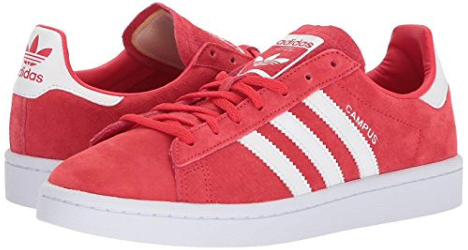 campus red adidas