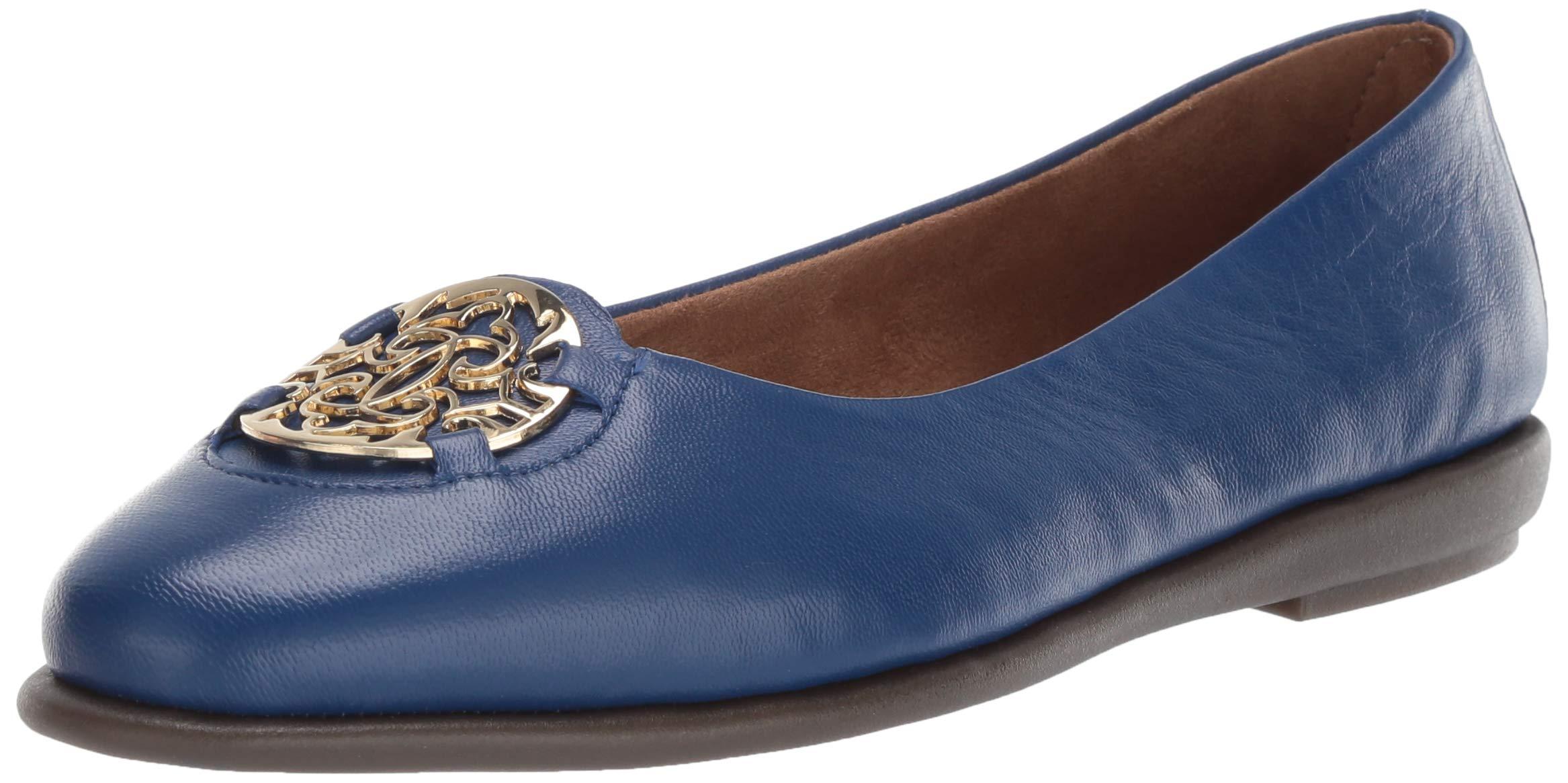 dark blue ballet flats