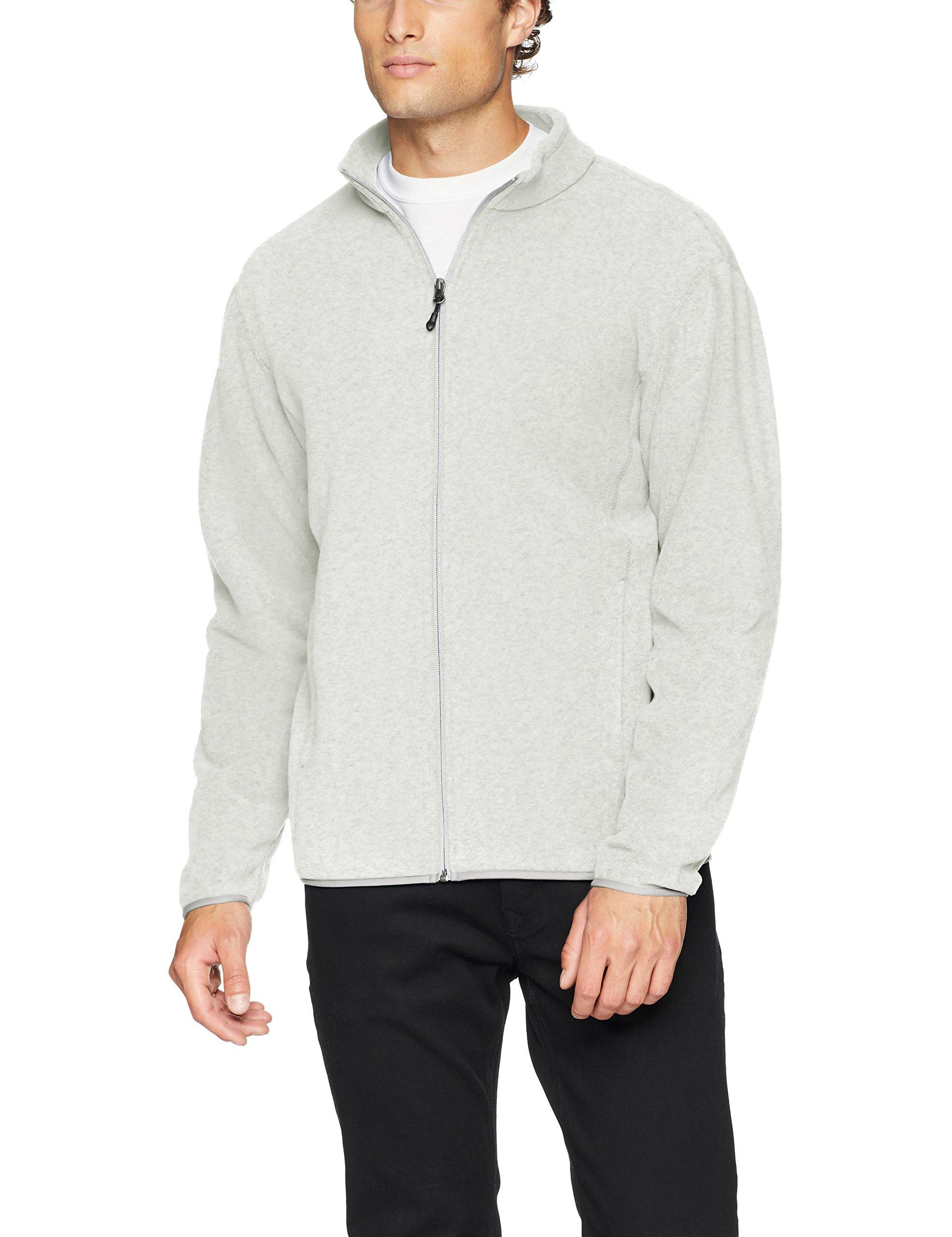 Amazon Essentials Fullzip Polar Fleece Jacket in Light Grey Heather (Gray) for Men Lyst