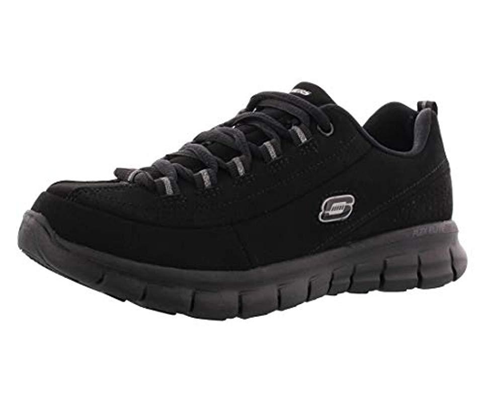 Skechers Sport Elite Synergy Fashion Sneaker in Black/Black (Black) - Lyst
