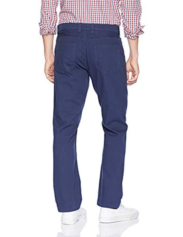 Izod Saltwater 5-pocket Stretch Canvas Straight Fit Pant in Blue for ...