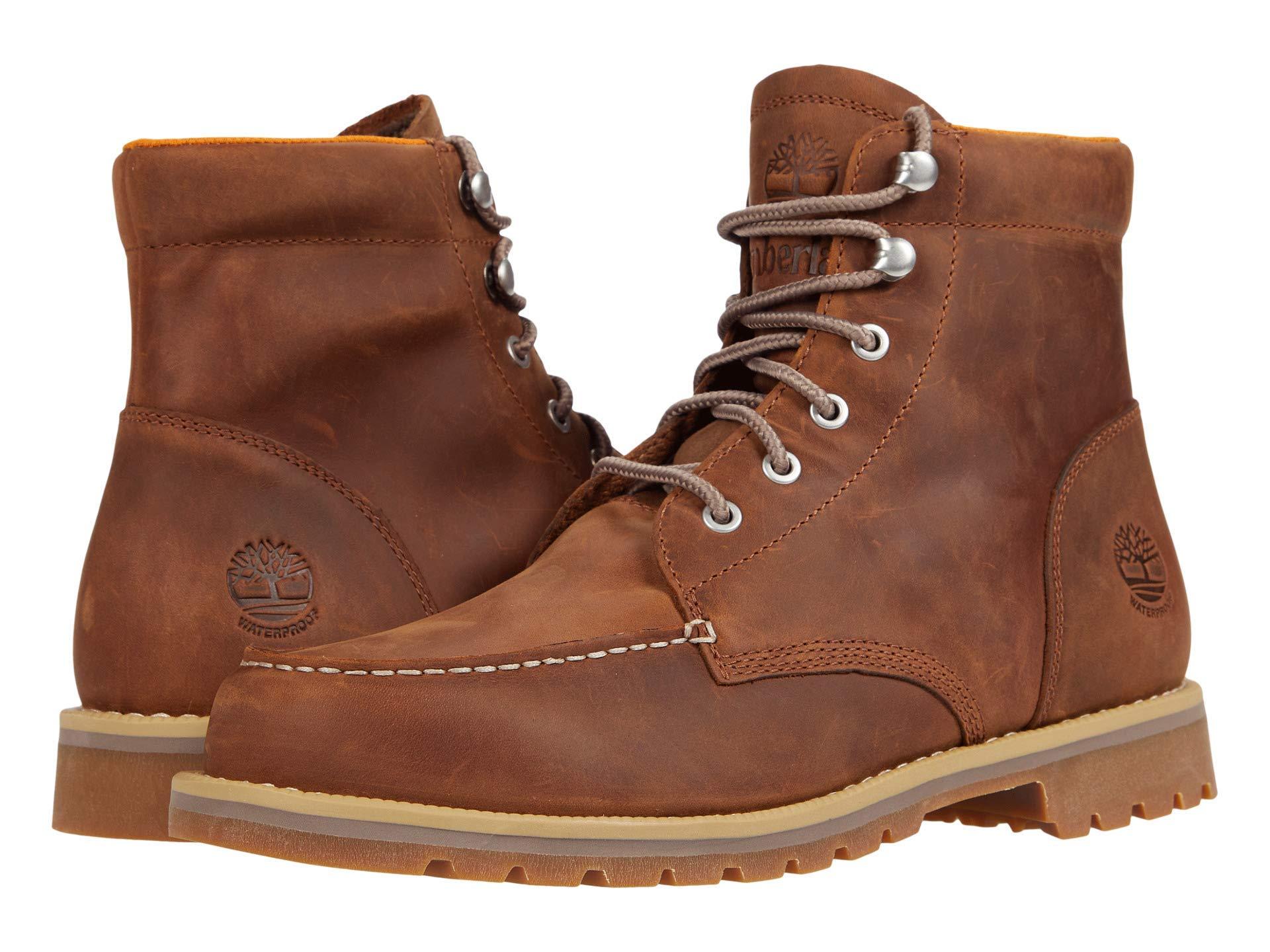 timberland moc toe work boots