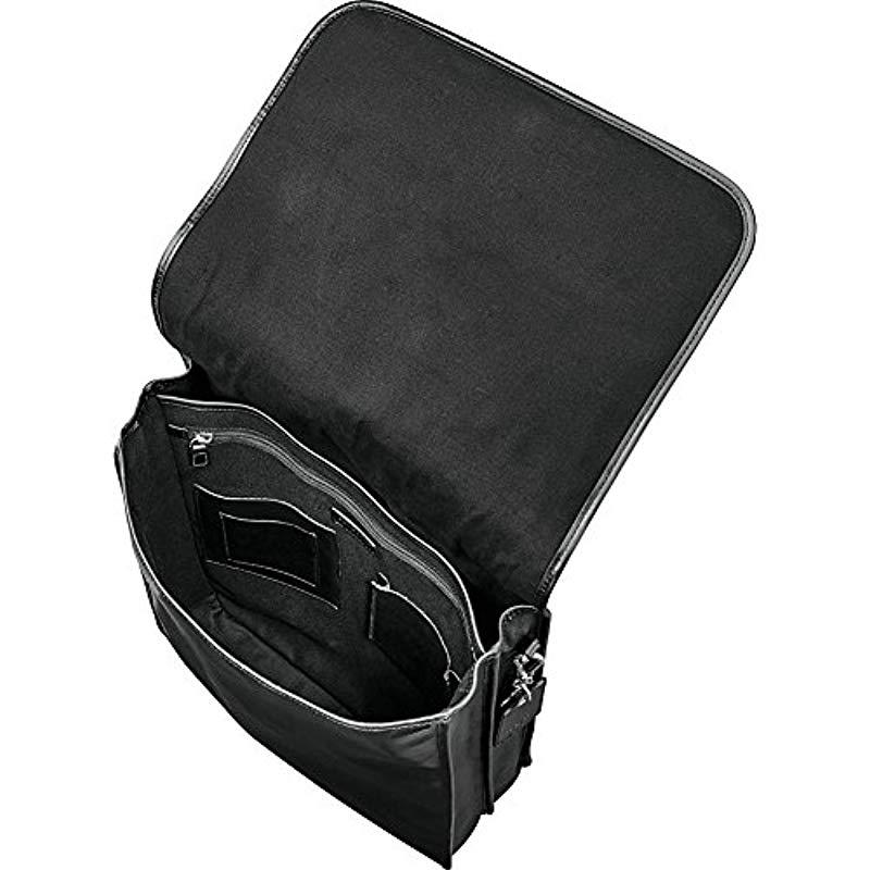 samsonite mens leather 1910 heritage messenger