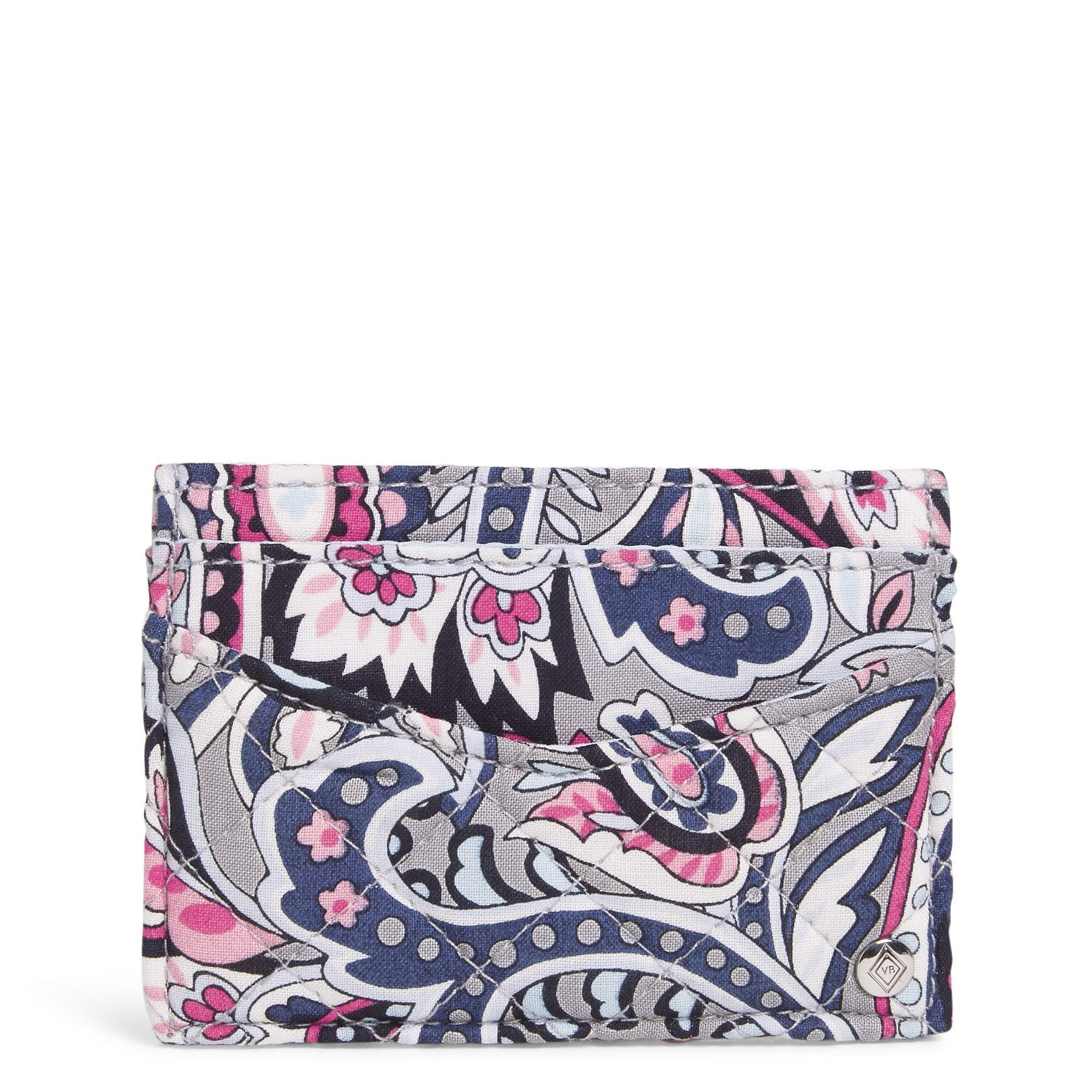 Vera Bradley Signature Cotton Slim Card Case Wallet in Blue Lyst