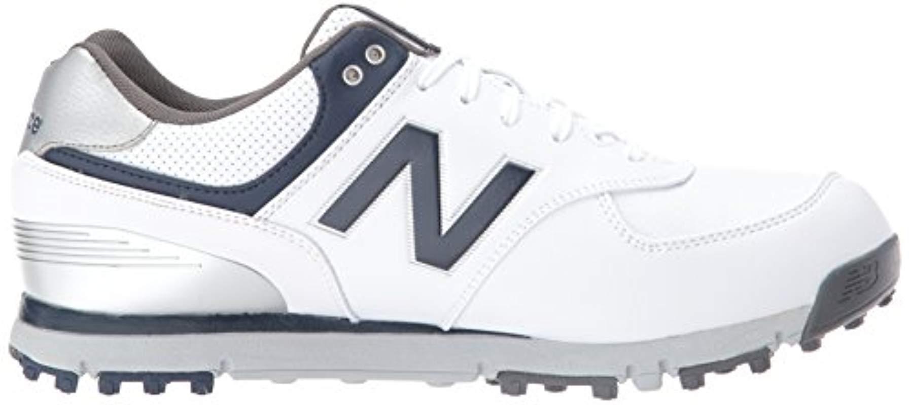 New Balance 574 Sl Waterproof Spikeless Comfort Golf Shoe in White for Men  | Lyst