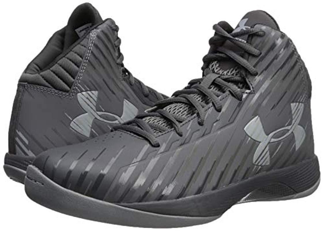 Under Armour Synthetic Ua Jet Mid Basketball Shoes in Graphite/Charcoal  (Gray) for Men | Lyst