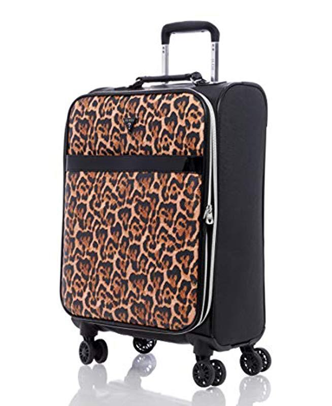 leopard print suitcase