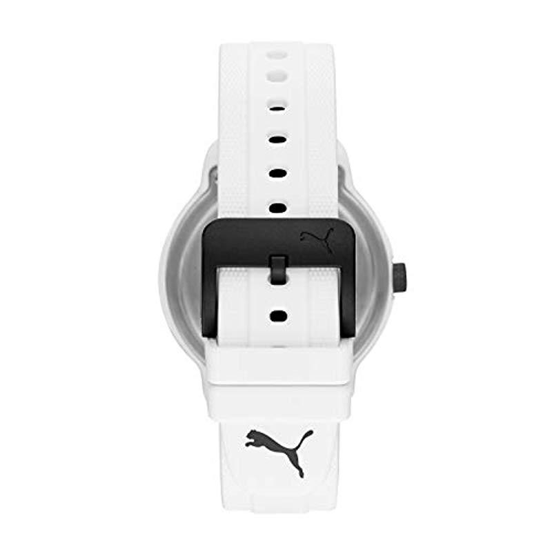 PUMA Analog Quartz Watch With Polyurethane Strap P5012 in White for Men |  Lyst