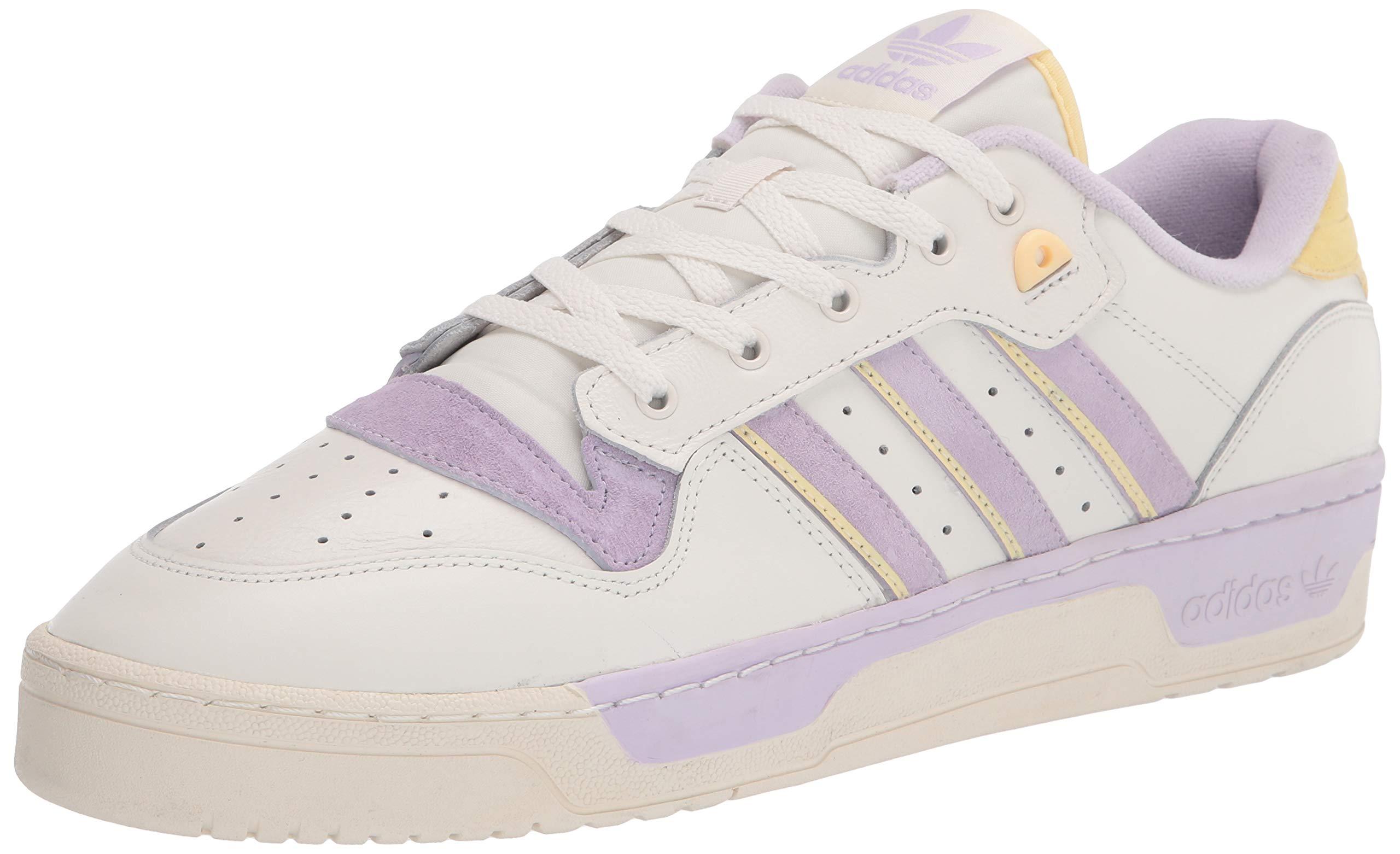 adidas Originals Leather Rivalry Low Trainers in White/Purple (White) for Men - Save 36% - Lyst