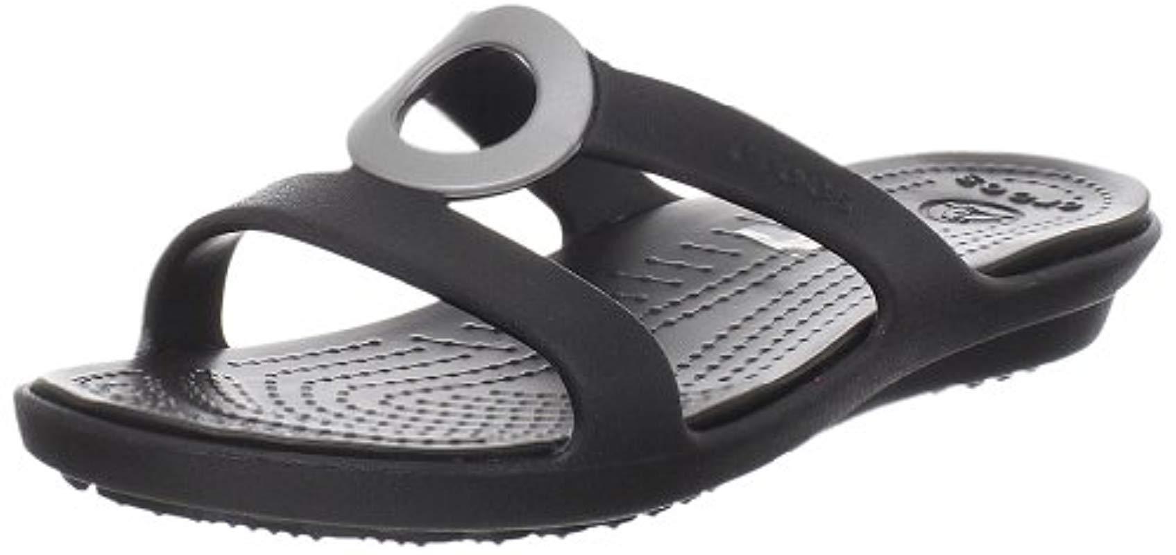 sanrah metal block crocs