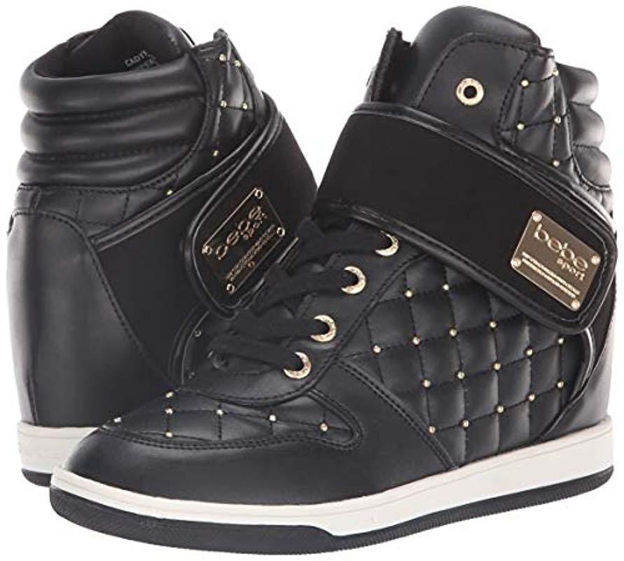bebe cadyna wedge sneaker