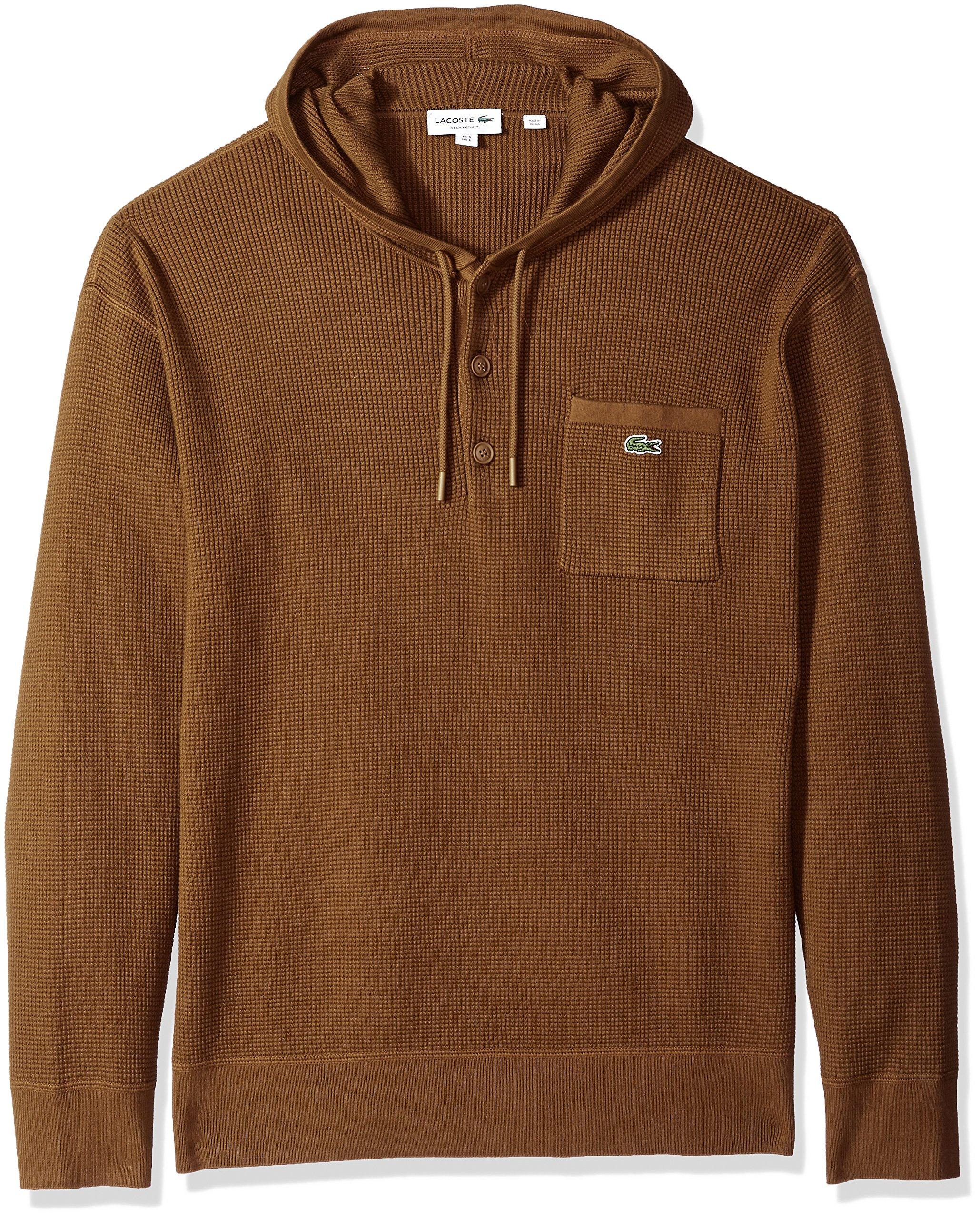 lacoste brown hoodie
