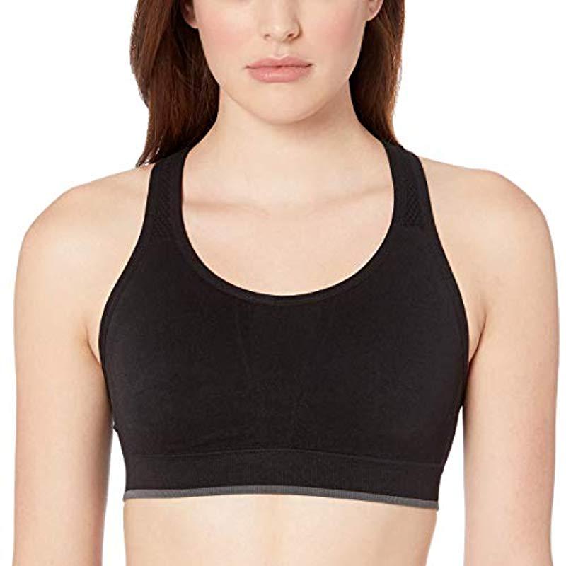 Jockey High-impact Seam Free Sports Bra Bra in Black - Lyst