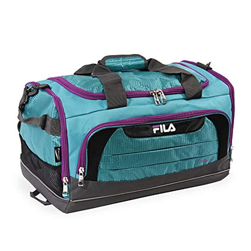 Fila Synthetic Cypress Small Sport Duffel Bag in Teal/Purple (Blue) Save 13 Lyst