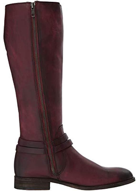 Frye Melissa Belted Tall Knee High Boot | Lyst