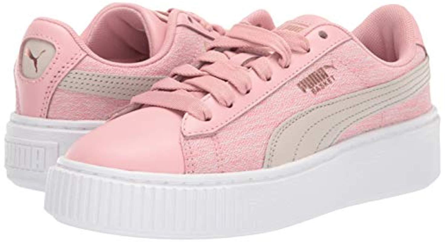 puma platform sneakers pink