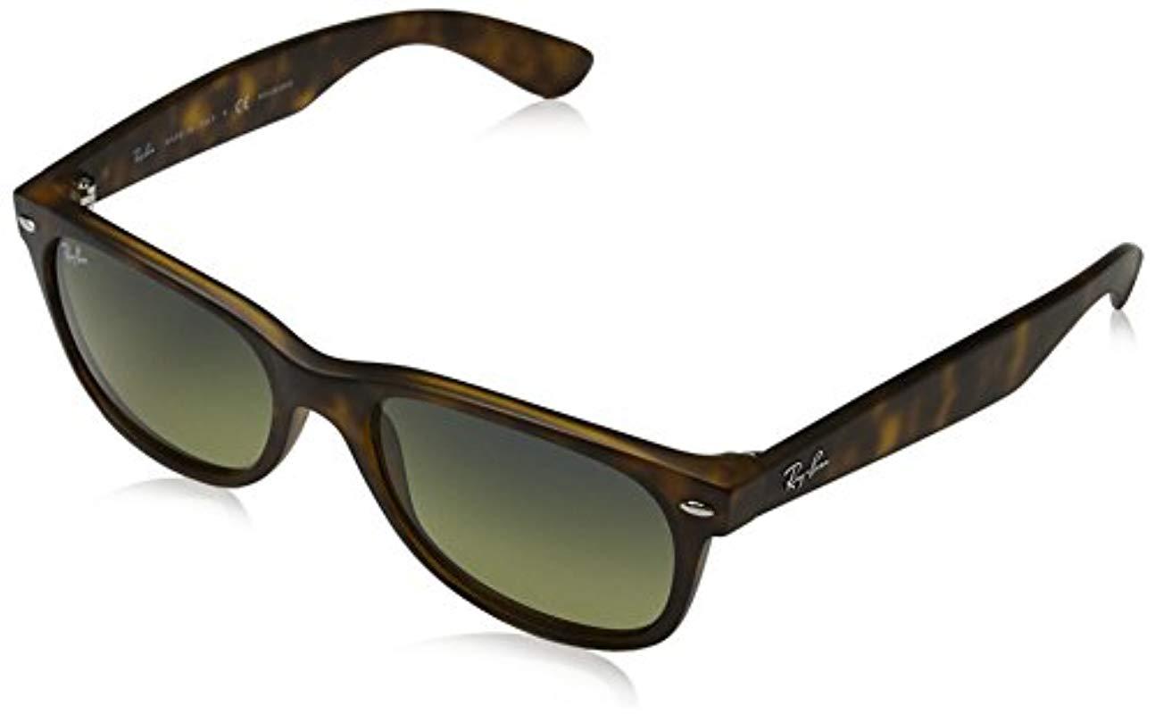 Ray Ban Unisex Adults New Wayfarer New Wayfarer Rb 2132 52 4 76 Tortoise Green Gradient Polarized 55 Mm Lyst