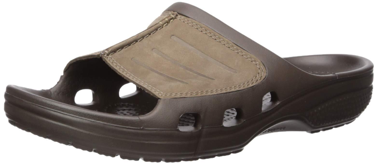 Crocs™ Yukon Mesa Slide M Fisherman Sandal in Brown for Men | Lyst