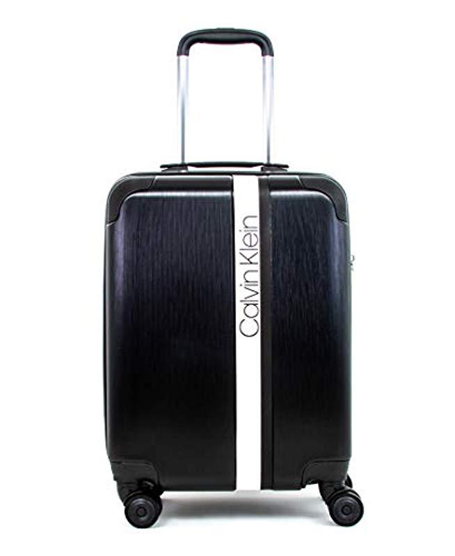 Calvin Klein Hardside Spinner Luggage With Tsa Lock in Black for Men | Lyst