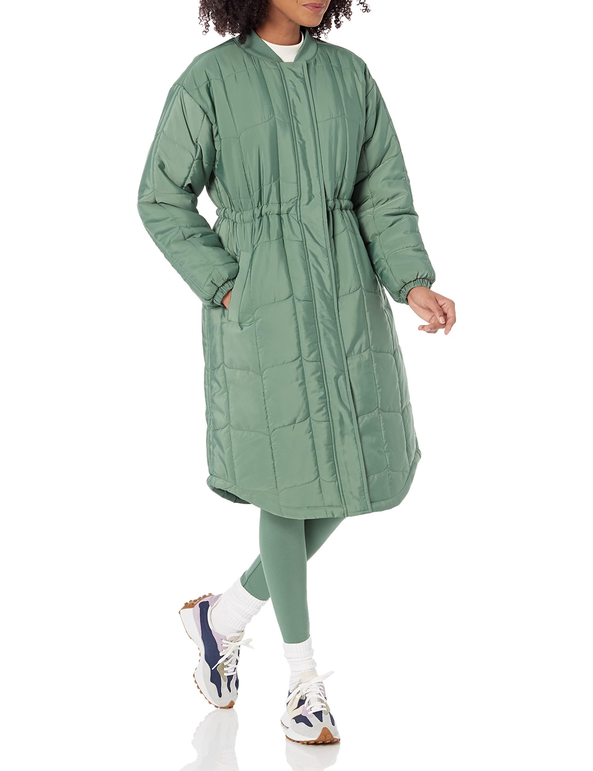 Amazon Essentials Quilted Coat in Green | Lyst