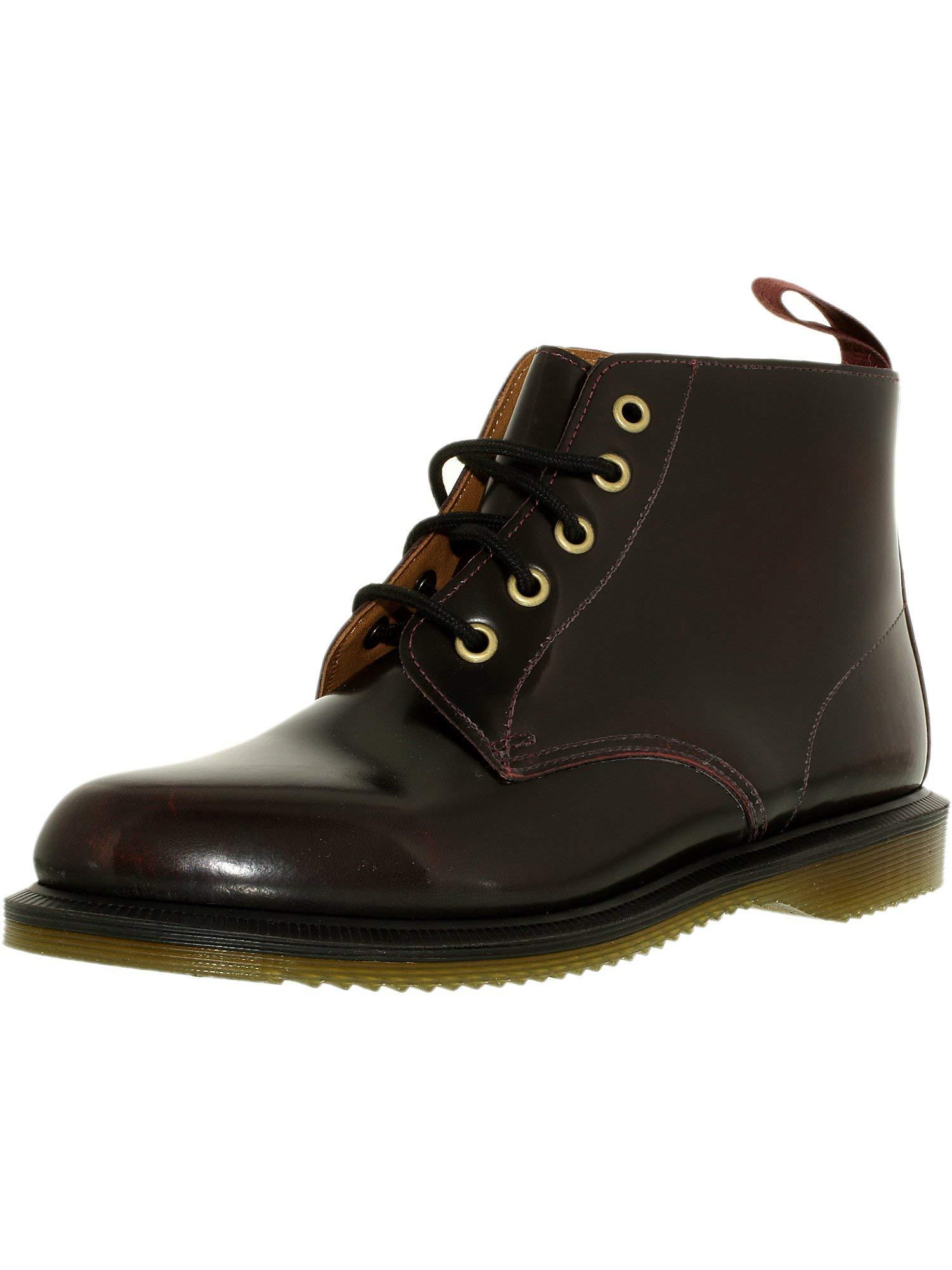 Dr. Martens Emmeline Arcadia Leather Lace Up Ankle Boots in Cherry Red  (Black) | Lyst