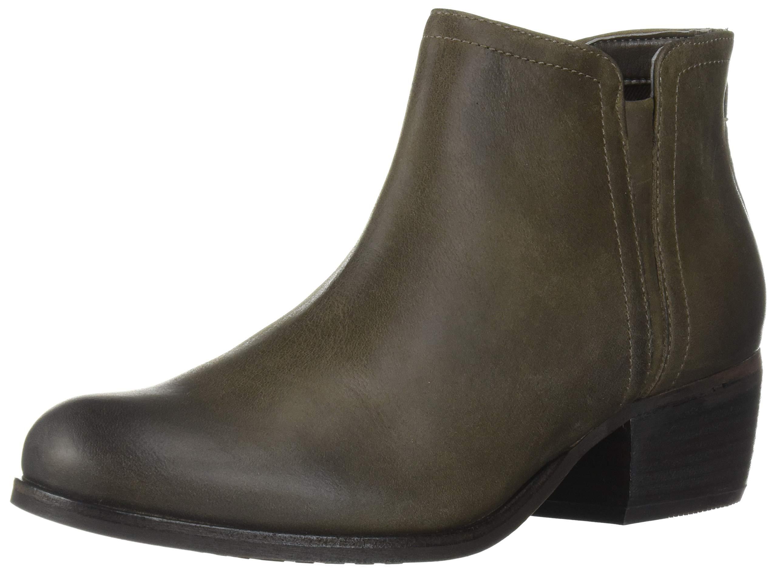 Clarks Leather Maypearl Ramie Ankle Boot in Olive Leather (Green) - Lyst