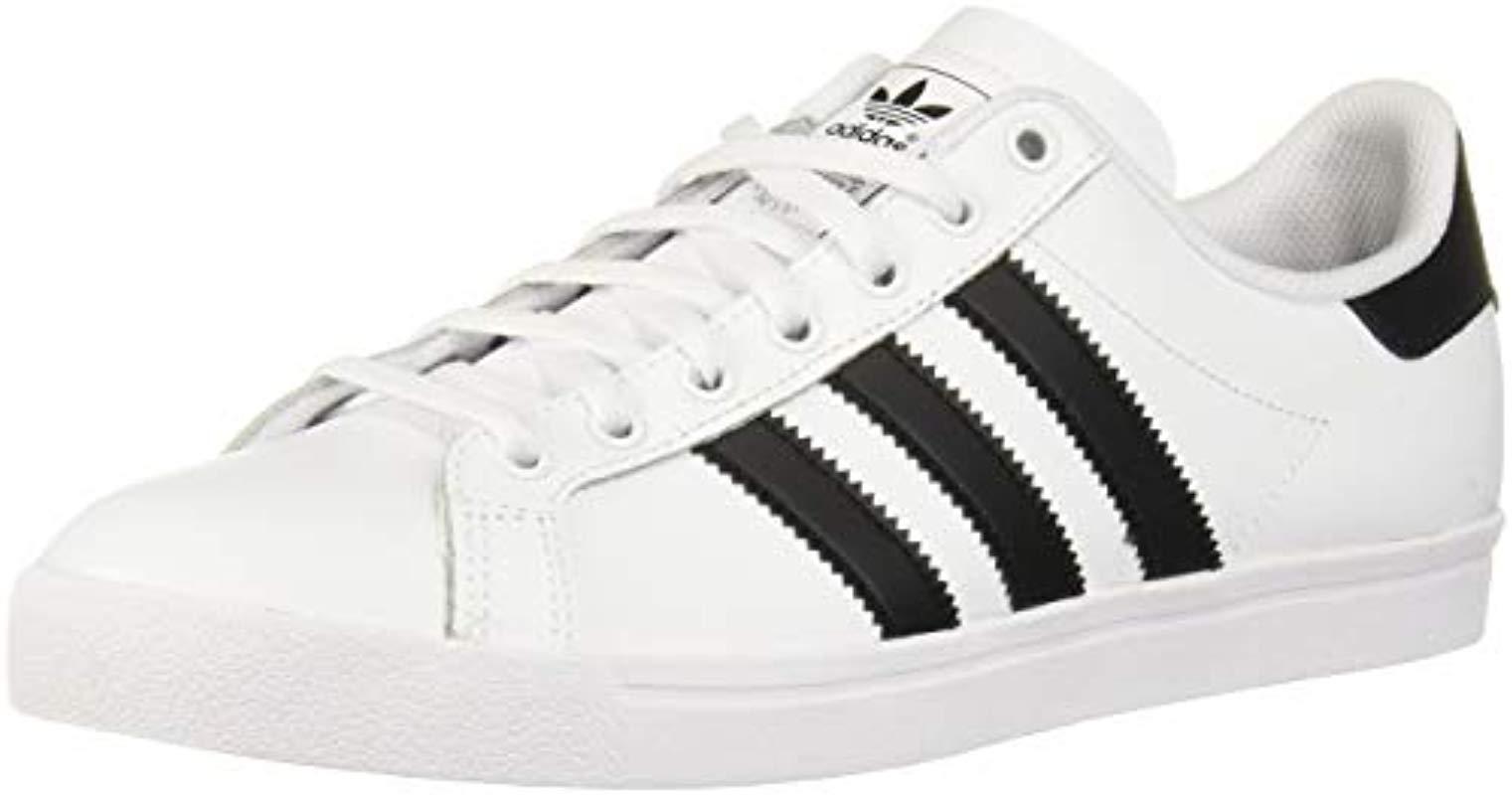 adidas Originals Lace Coast Star Sneaker in White, Black ... adidas Originals Lace Coast Star Sneaker in White, Black ...