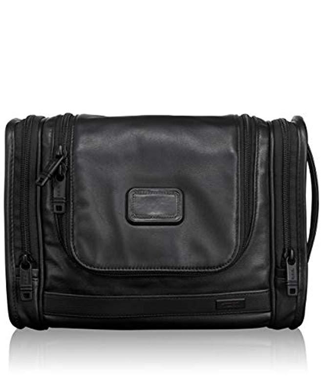 tumi alpha 2 hanging leather travel kit